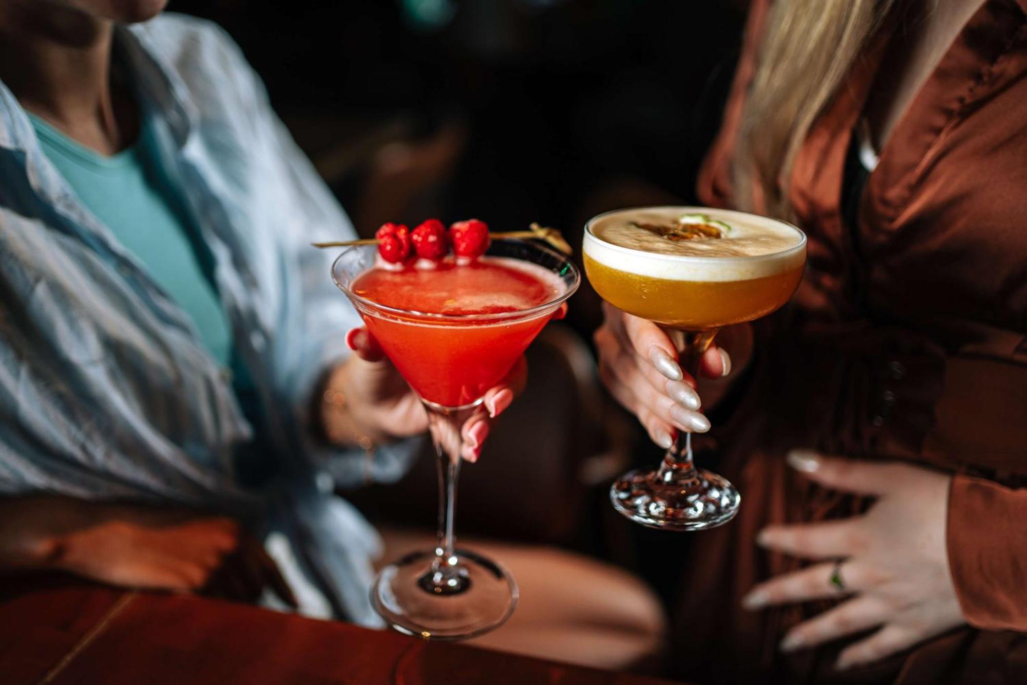 ホテル Hilton Dubai Palm Jumeirah エクステリア 写真 Two women holding cocktails